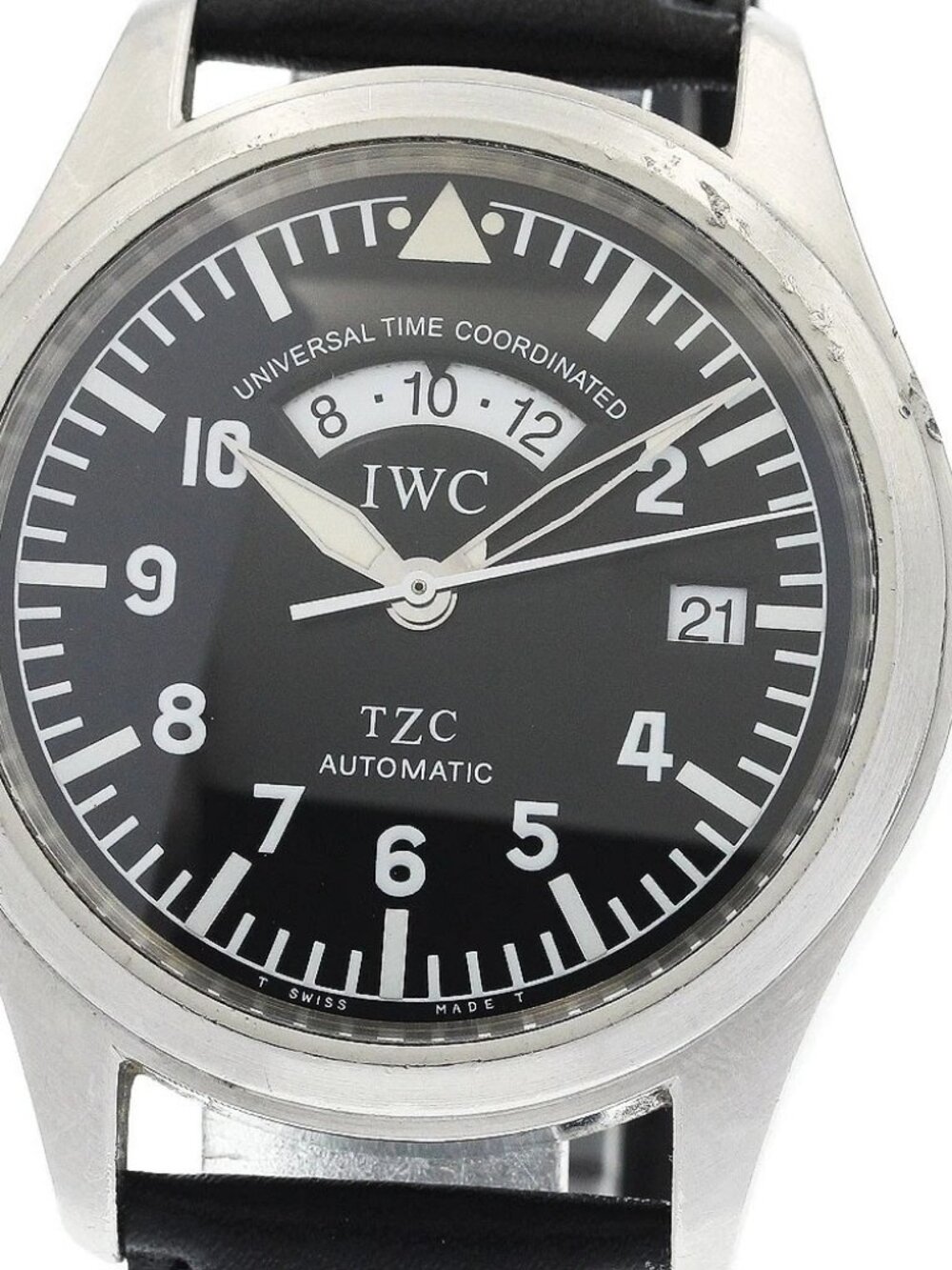 IWC SCHAFFHAUSEN Freeger UTC IW325101 Date black Dial Automatic Men's